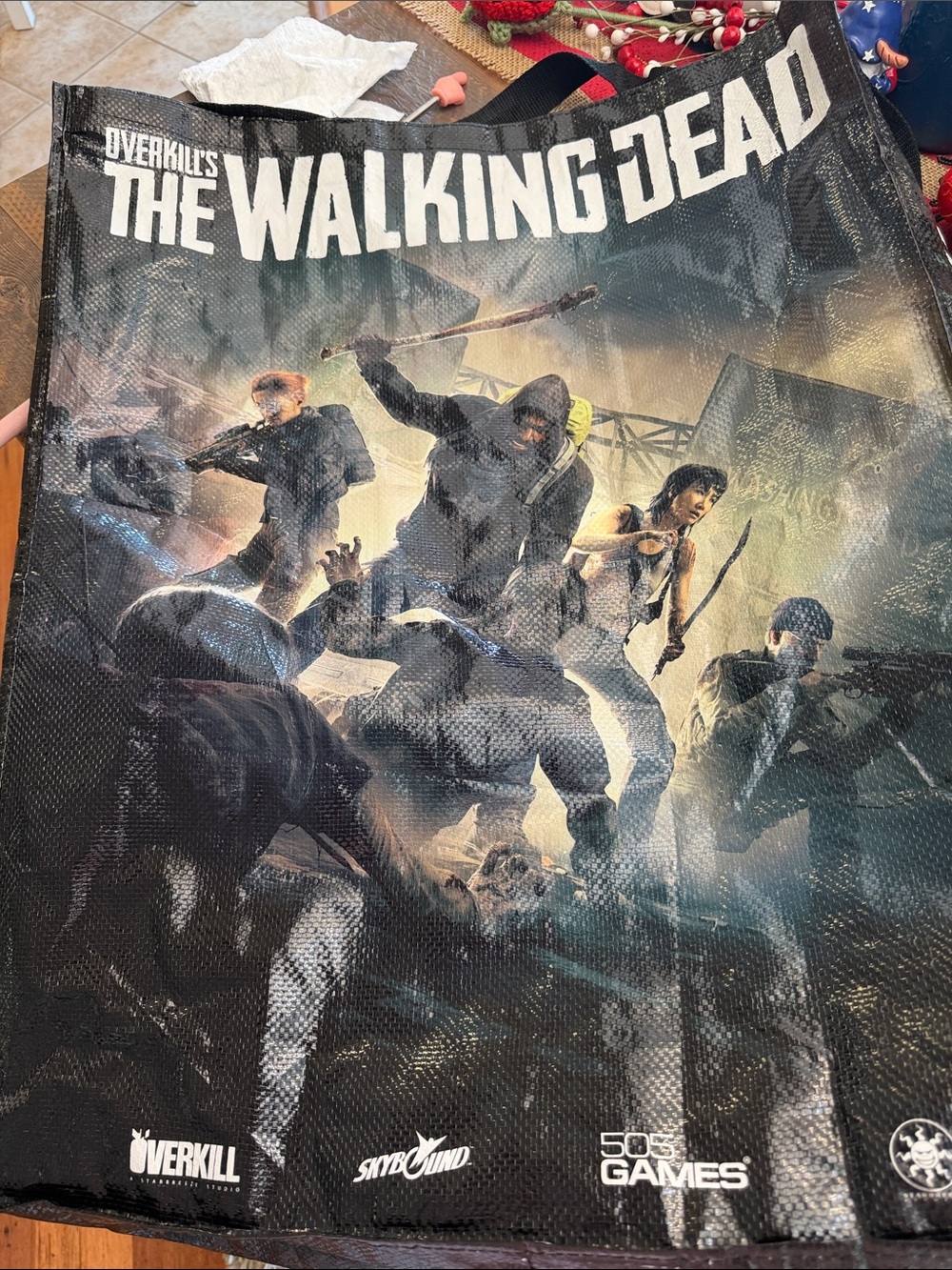 SDCC 2018 Overkill's The Walking Dead Huge Promo Tote Bag Backpack EUC